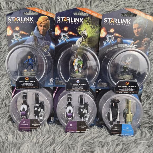 Lot OF 6 Star Link Battle For ATLAS Weapons Pilots Levi McCray Razor Lemay Kharl - Picture 1 of 7